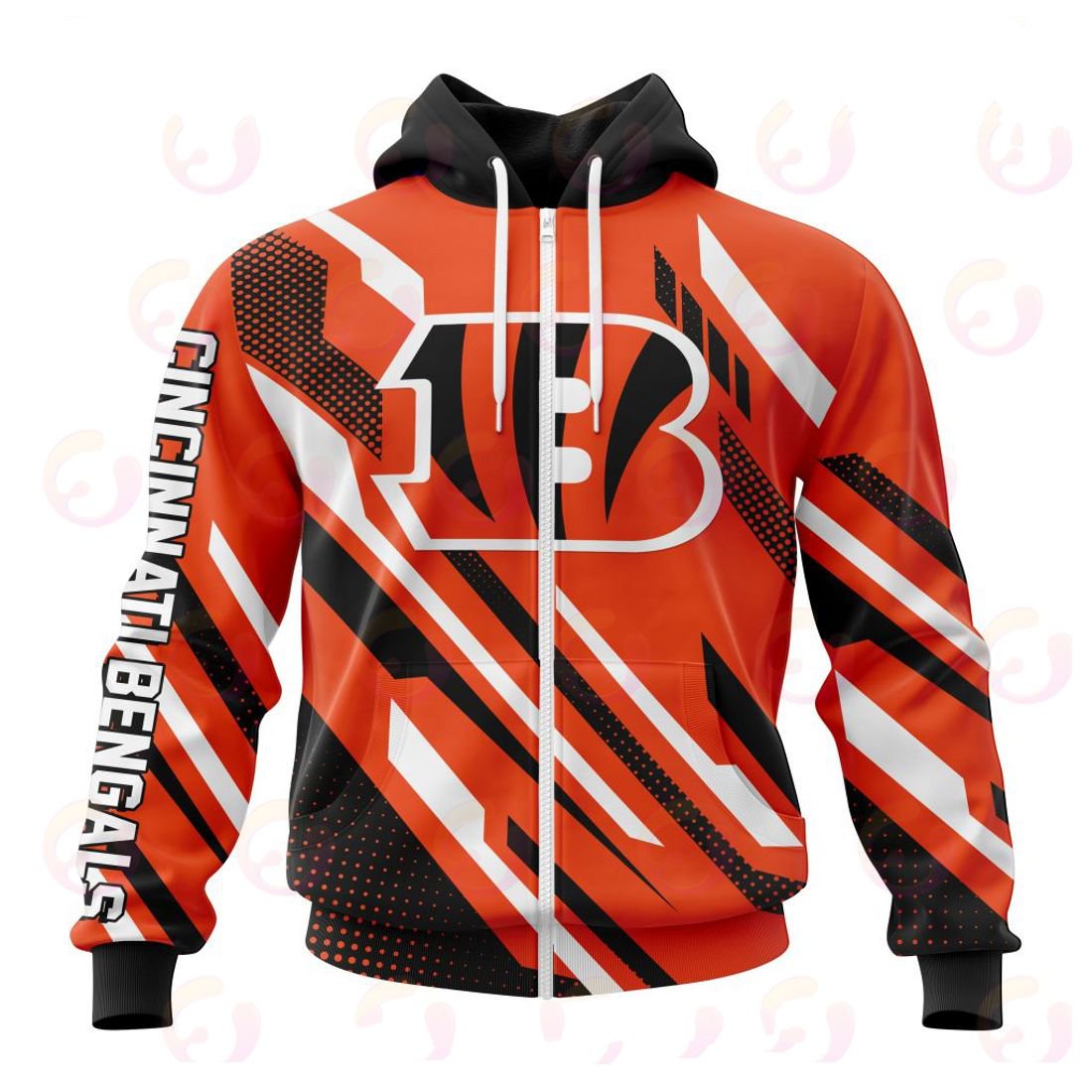 CINCINNATI BENGALS 3D HOODIE SPECIAL MOTOCROSS CONCEPT