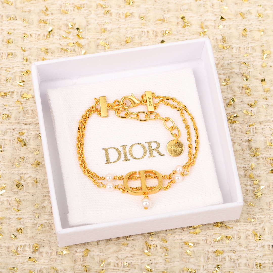 Dior Double Pearl Bracelet