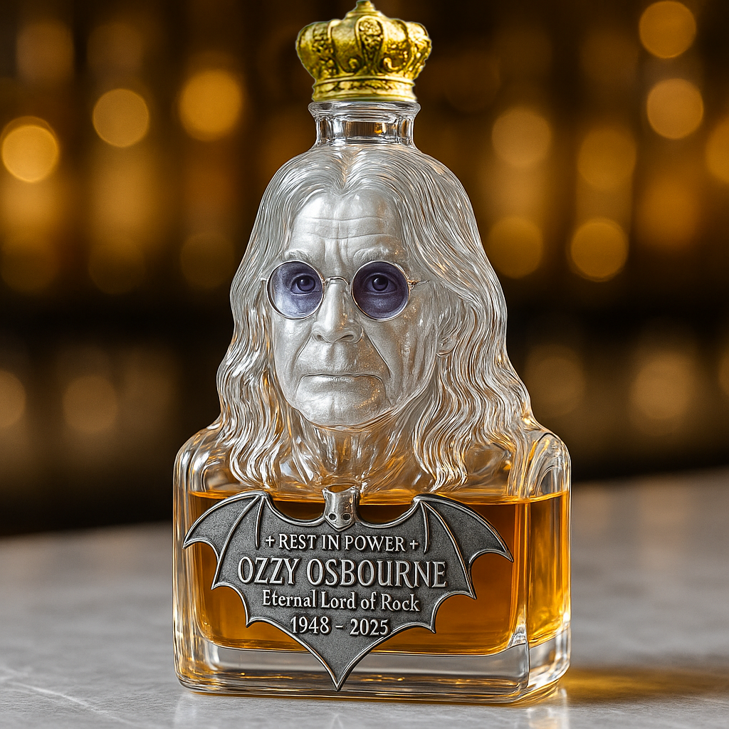 🖤Immortalized in Glass — The Ozzy Osbourne Tribute Decanter