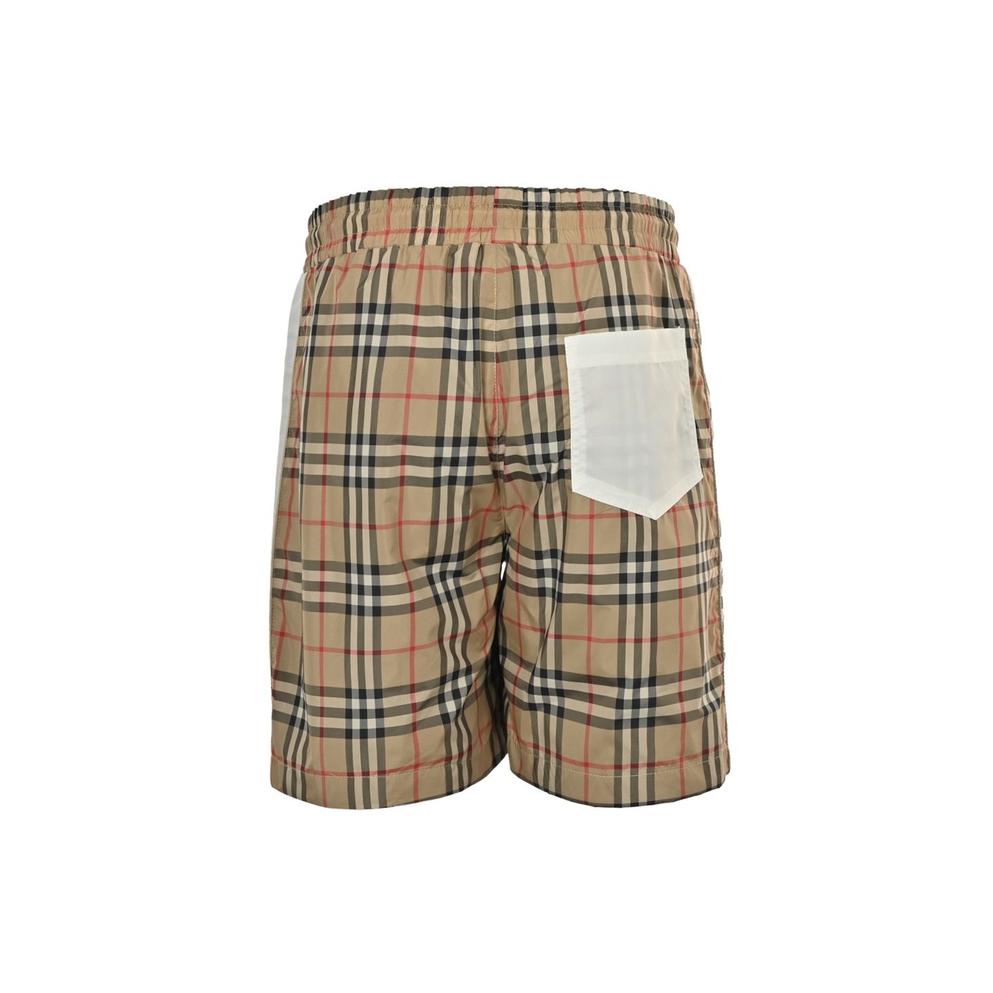 Burberry 25ss side lettering check beach shorts