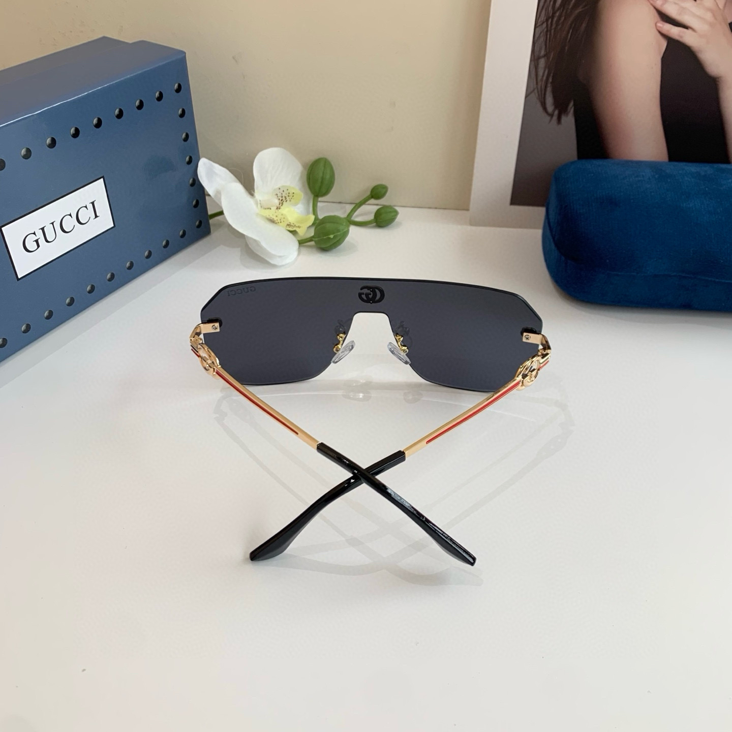 Gucci rimless sunglasses