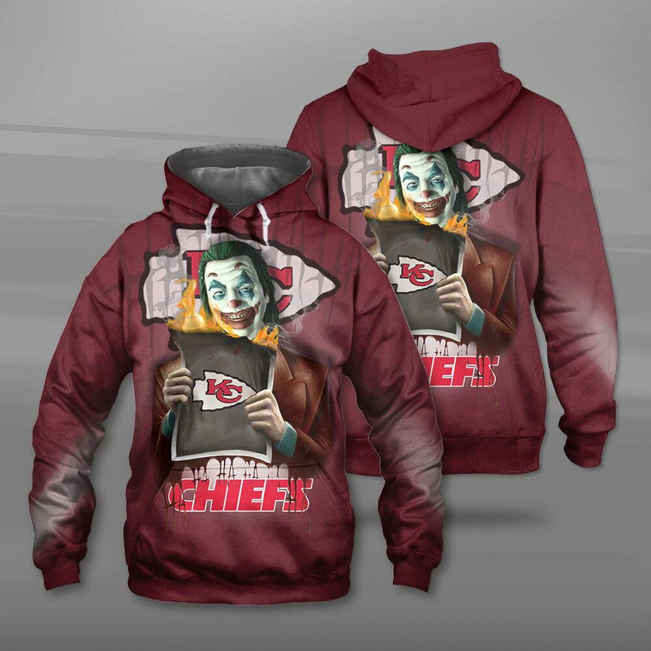 KANSAS CITY CHIEFS 3D HOODIE KKCC025
