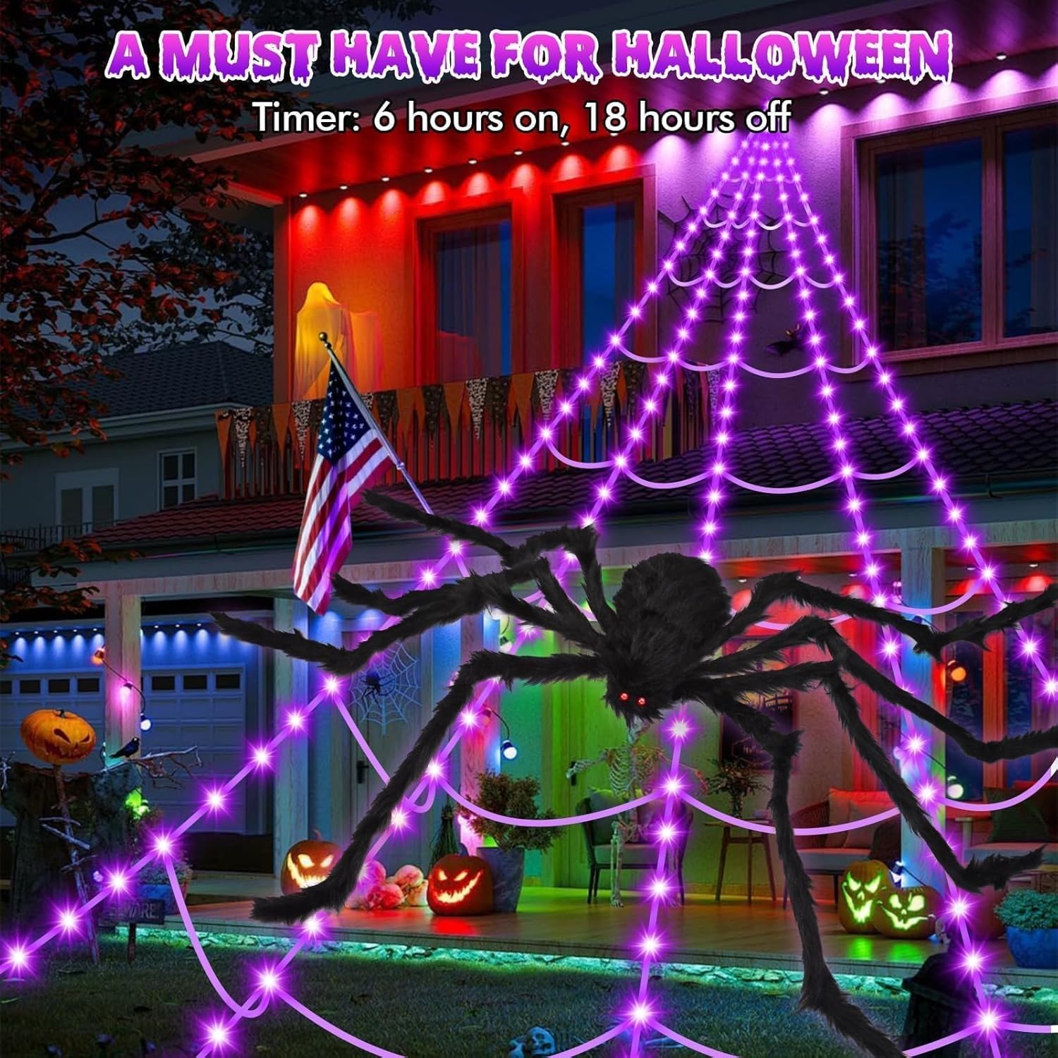 ✨Flash Sale✨Halloween Decorations Spider Web