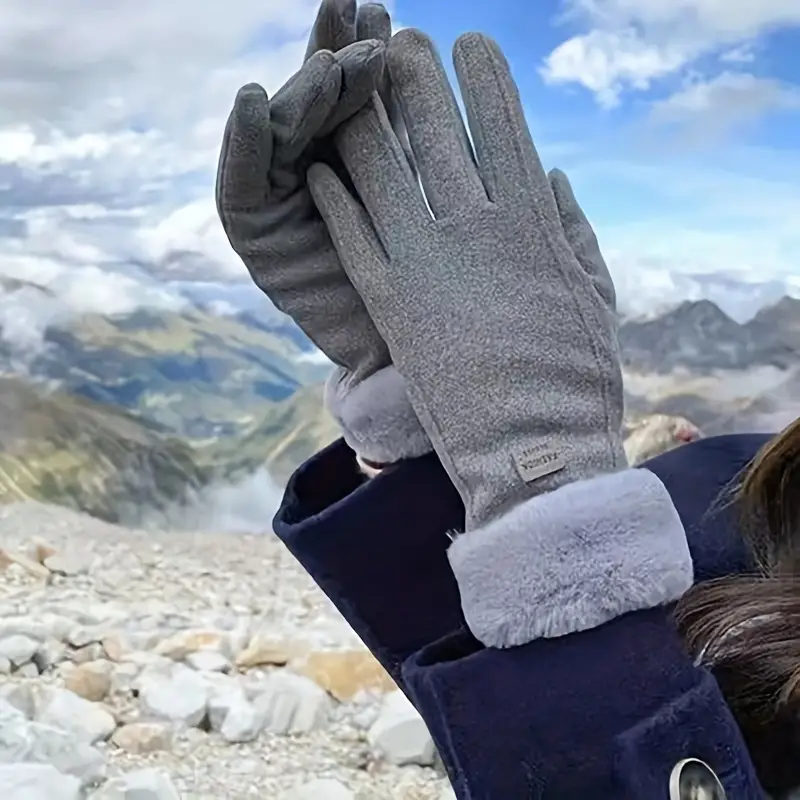 🧤🧤Velvet warm gloves (does not affect the use of mobile phones)