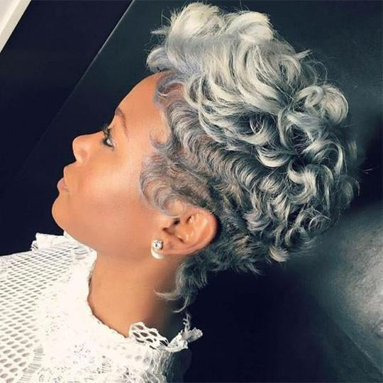Luna 003 Gorgeous Short Curly Synthetic Hair Wig for Women