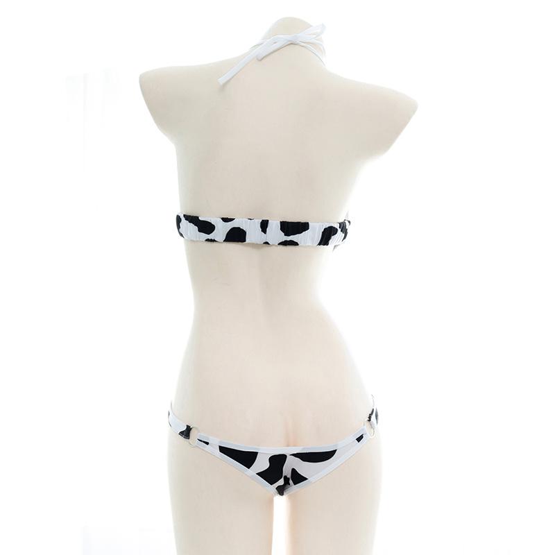 Cow Print Bow Jumpsuits Lingerie