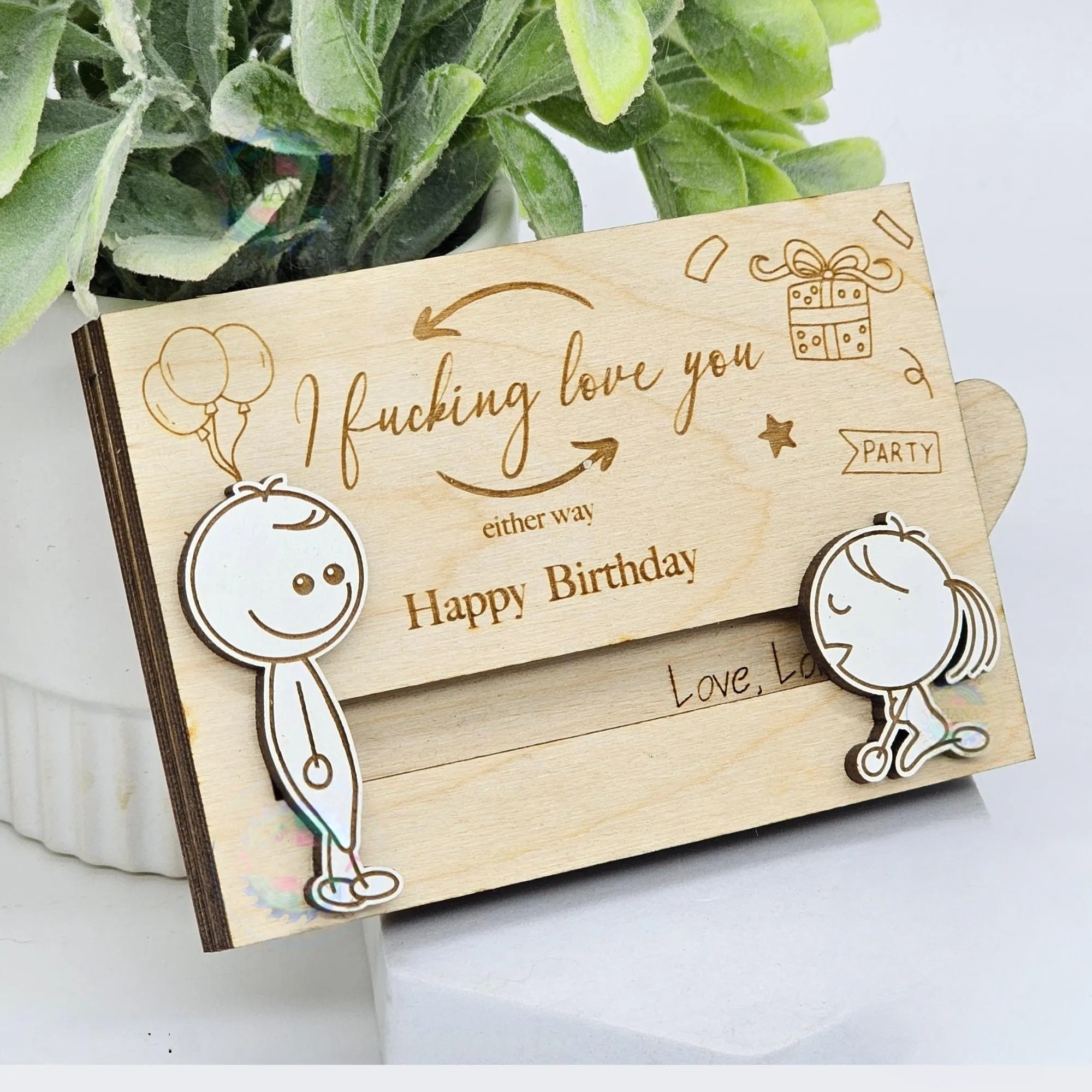 Birthday gift card