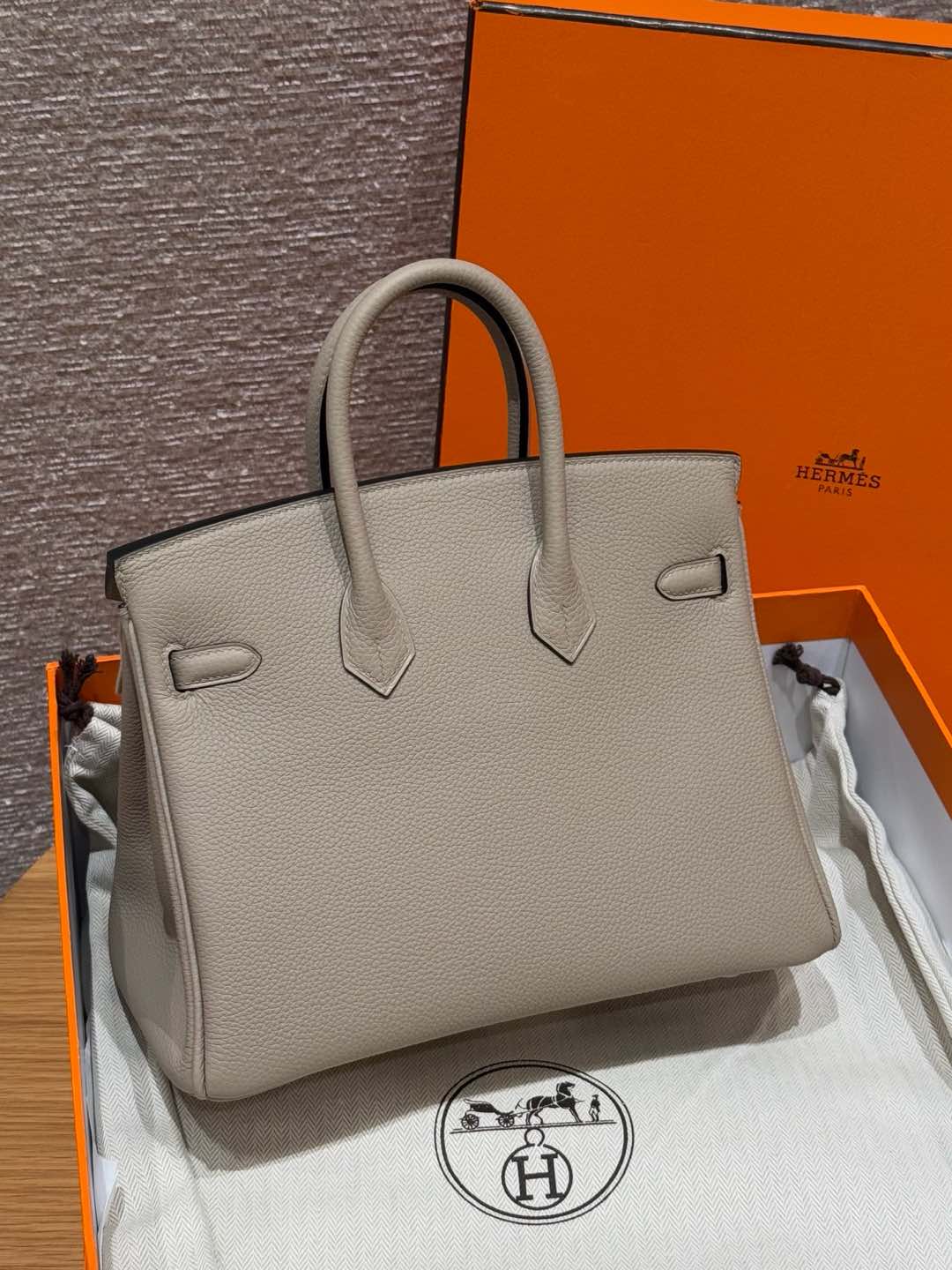 Hermès Birkin 81 Gris tourterlle handbag (handmade to order)