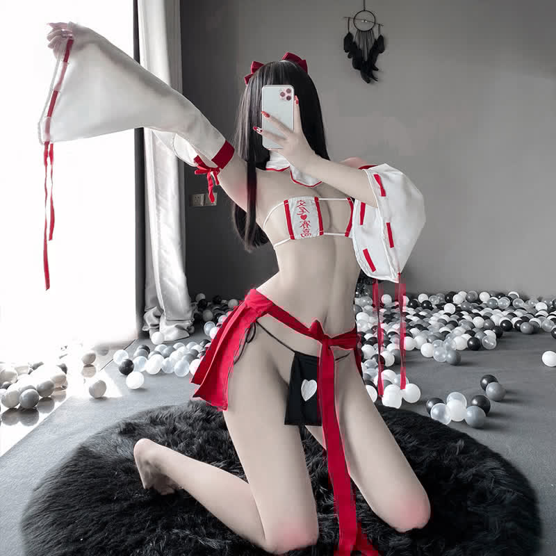 Love Heart Letter Strap Sexy Han Lingerie