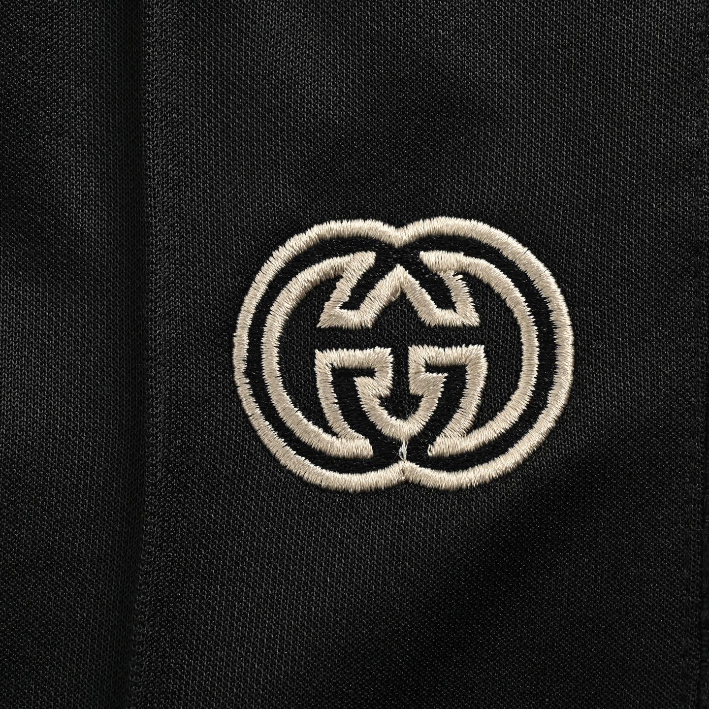 Gucci 24Fw hollow double G embroidered half-zip school uniform suit trousers