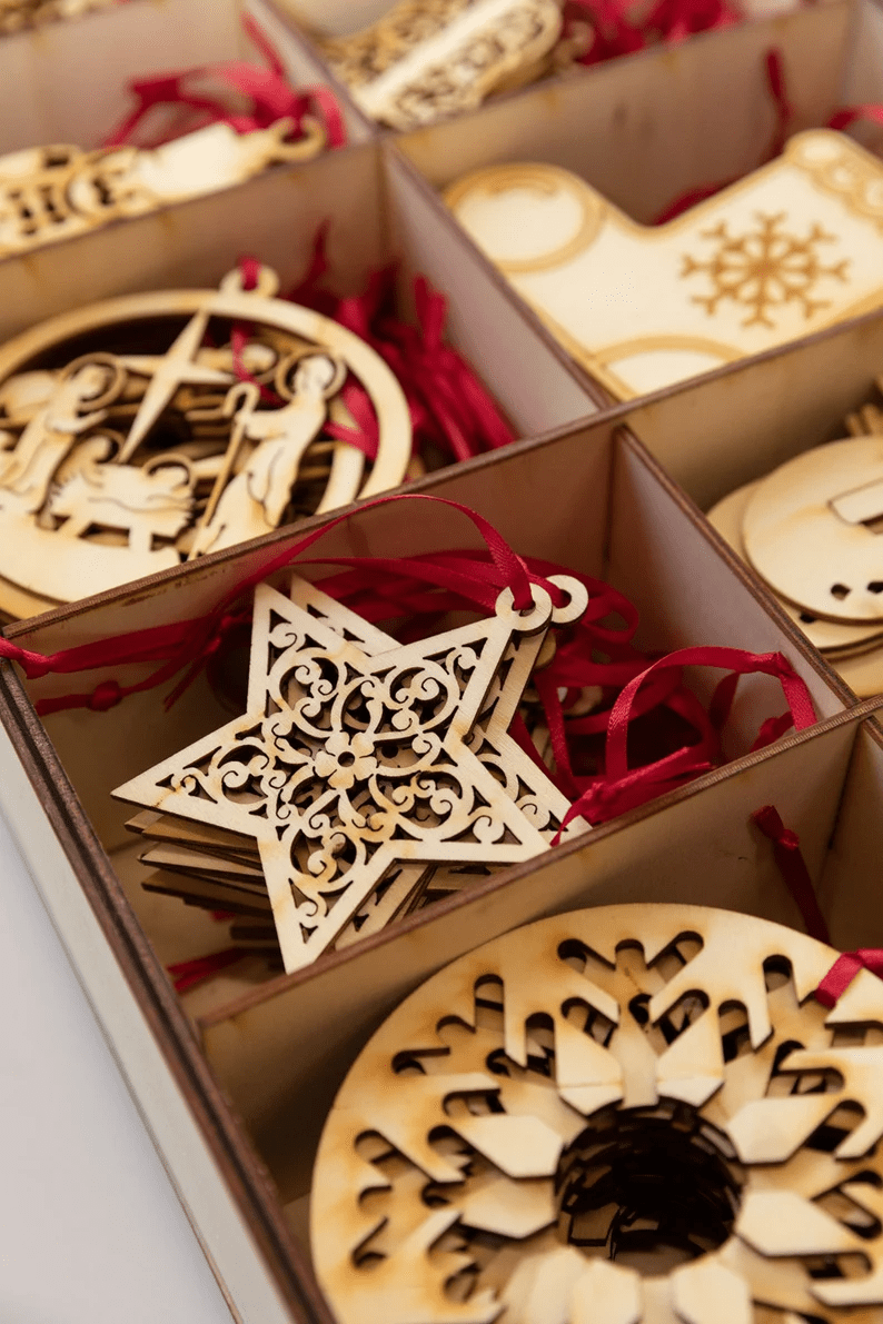 Wooden Christmas decorations