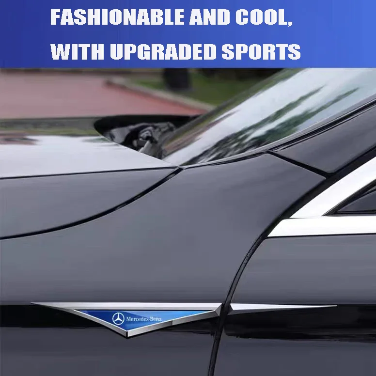 Universal 3D Blade Fender Side Marker Body Fender Decoration (2PCS)