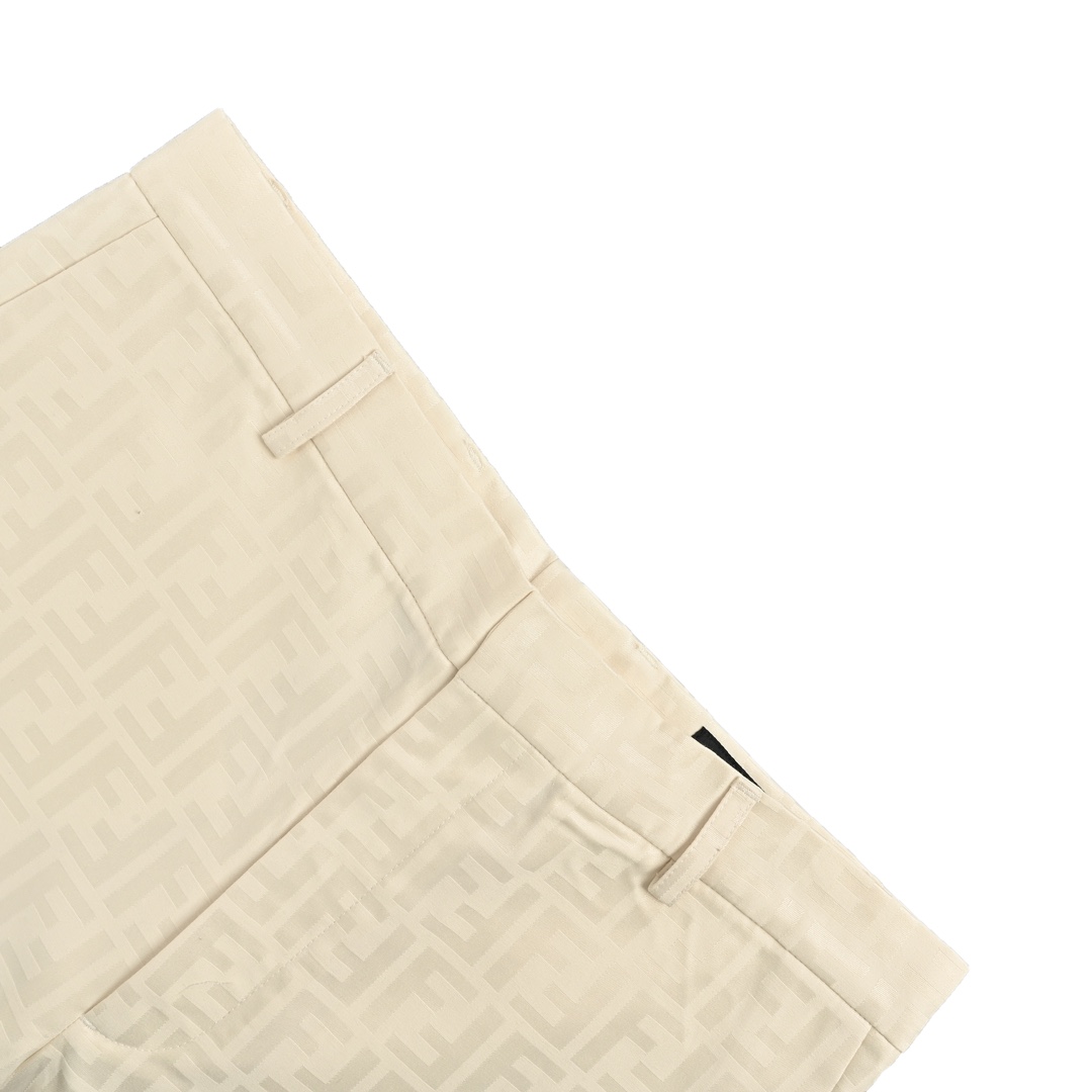 Fendi all over printed FF cotton shorts