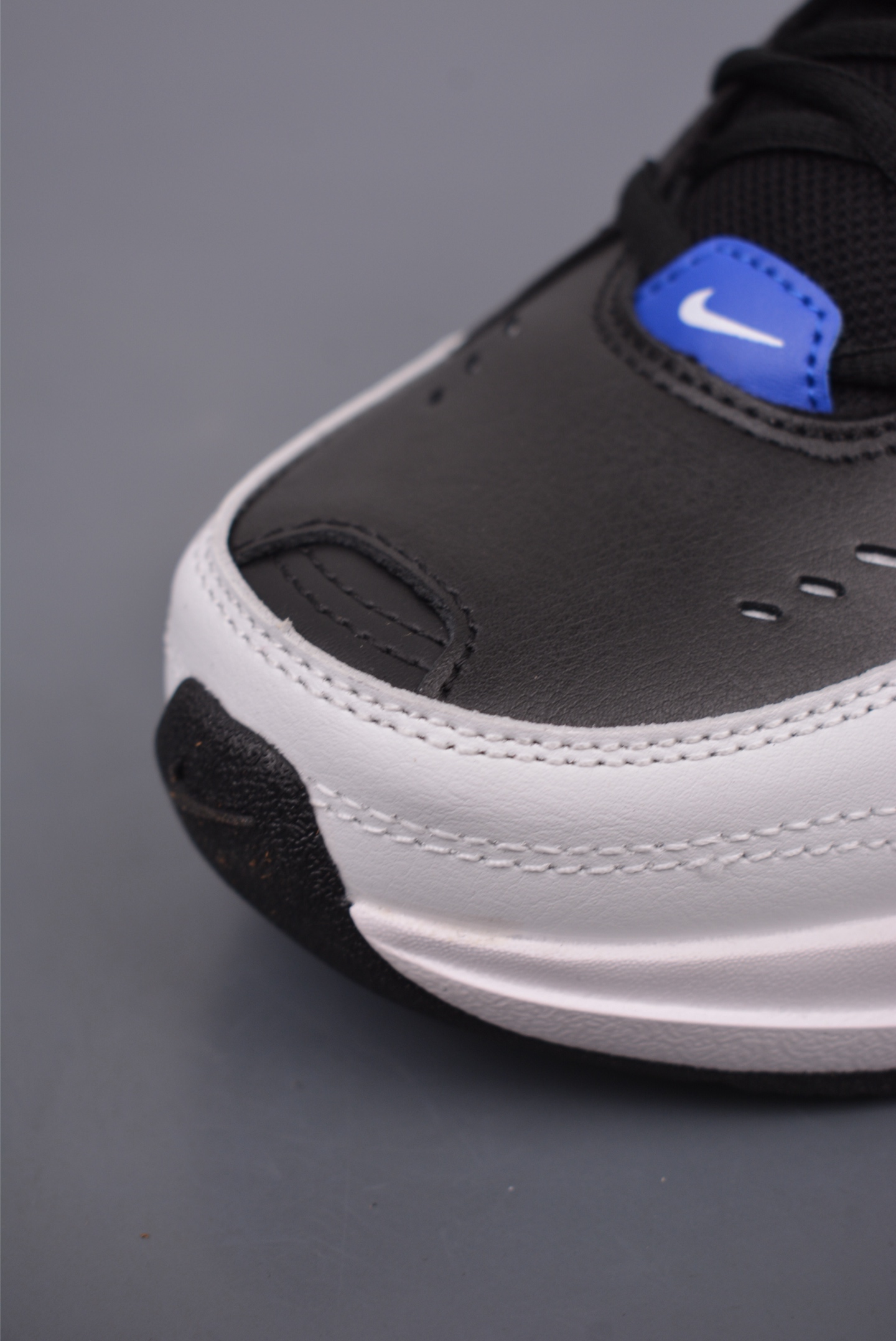 Nike Air Monarch IV Leather White Black Royal Blue 415445-002