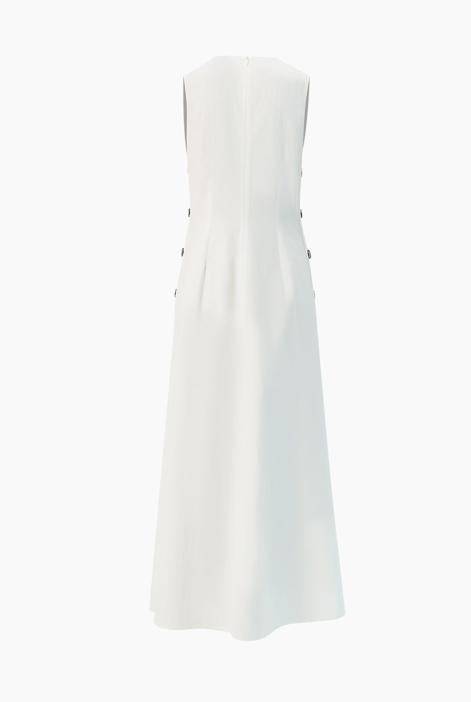 Vestido largo sin mangas blanco