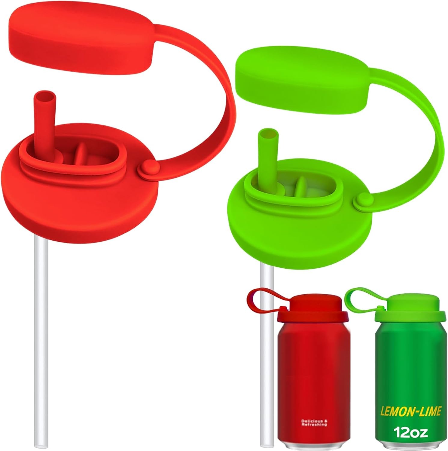🔥On sale🔥Reusable jar lid with straw