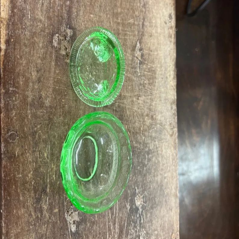 Covered Mini Glass Hens on Nests