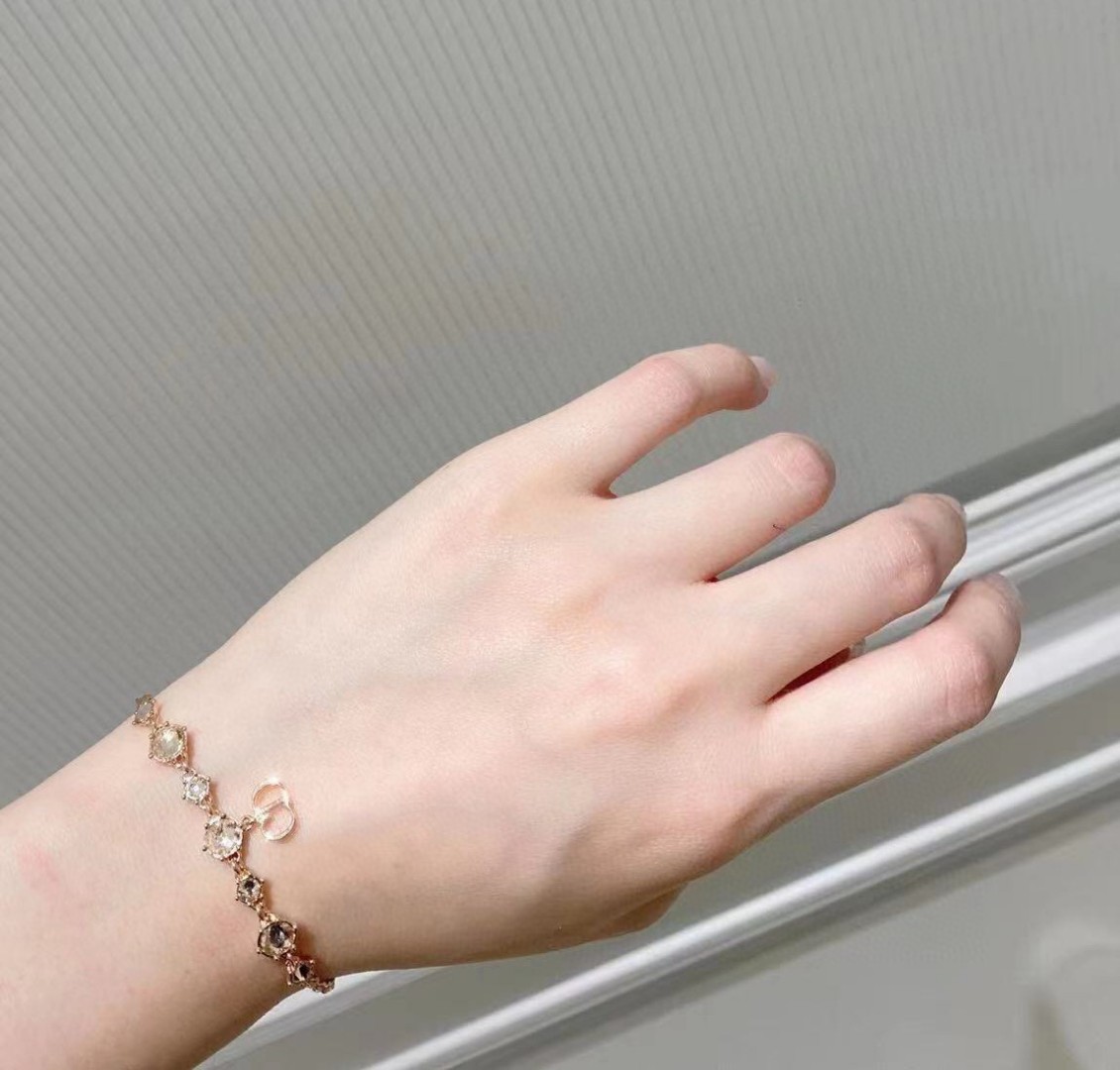 Dior CD letter diamond bracelet