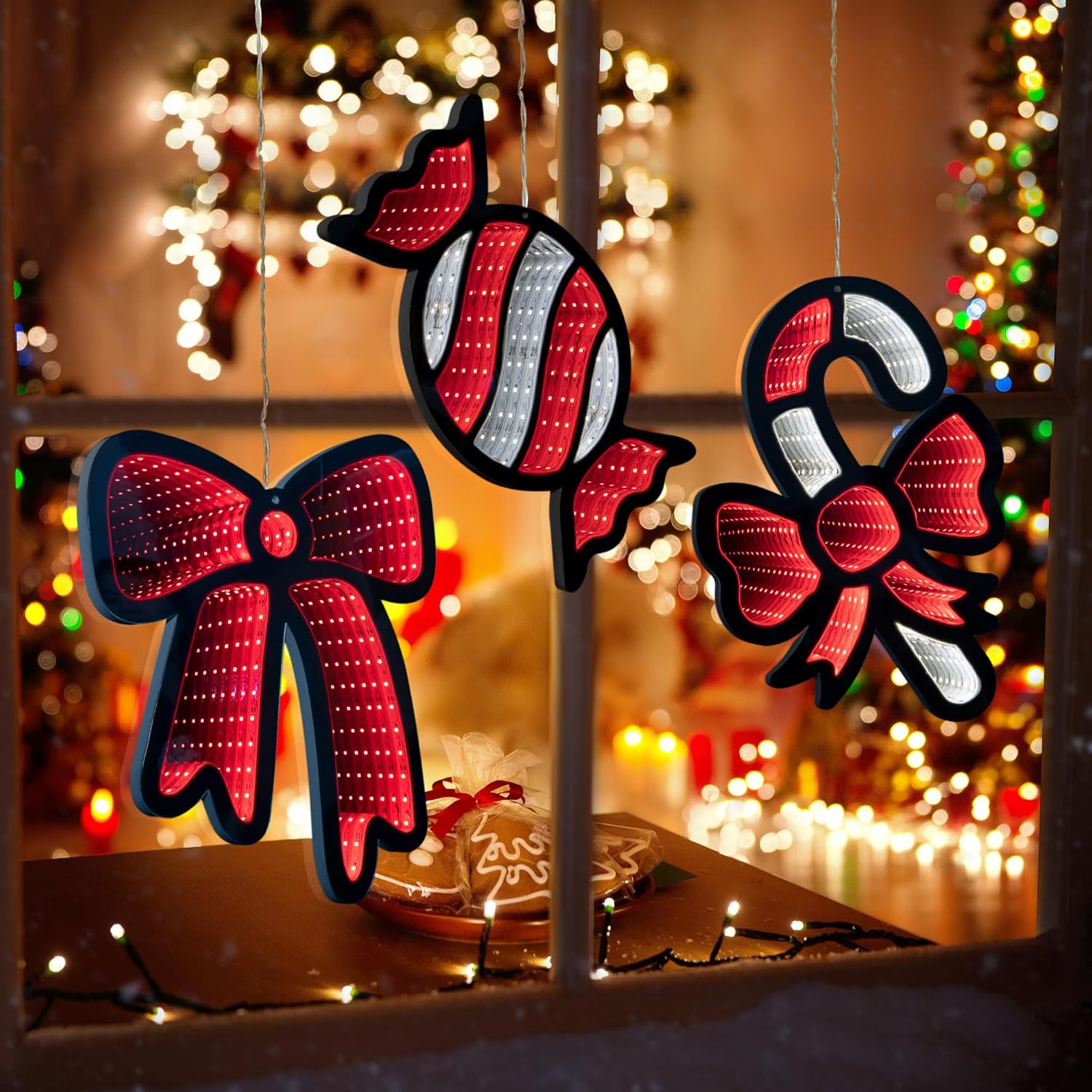 🔥2025 Christmas New Arrival🔥- Christmas 3D Infinity Mirror Light Tunnel Light