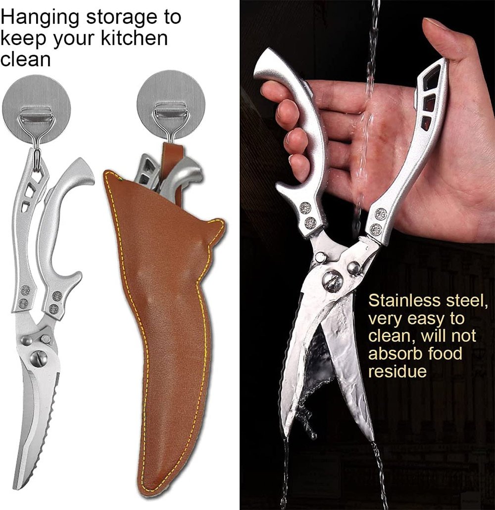 (2023 Big Sale-50% OFF) Heavy Duty Stainless Steel Bone-Cut Scissors-BUY 2 GET 10% OFF & FREE SHIPPING