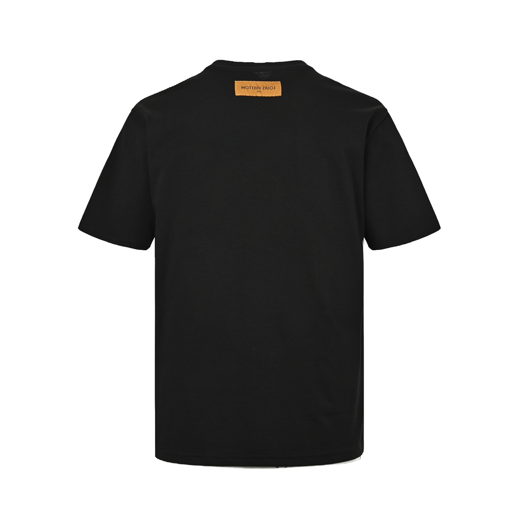 Louis Vuitton 24ss chest embroidered lettering short sleeves