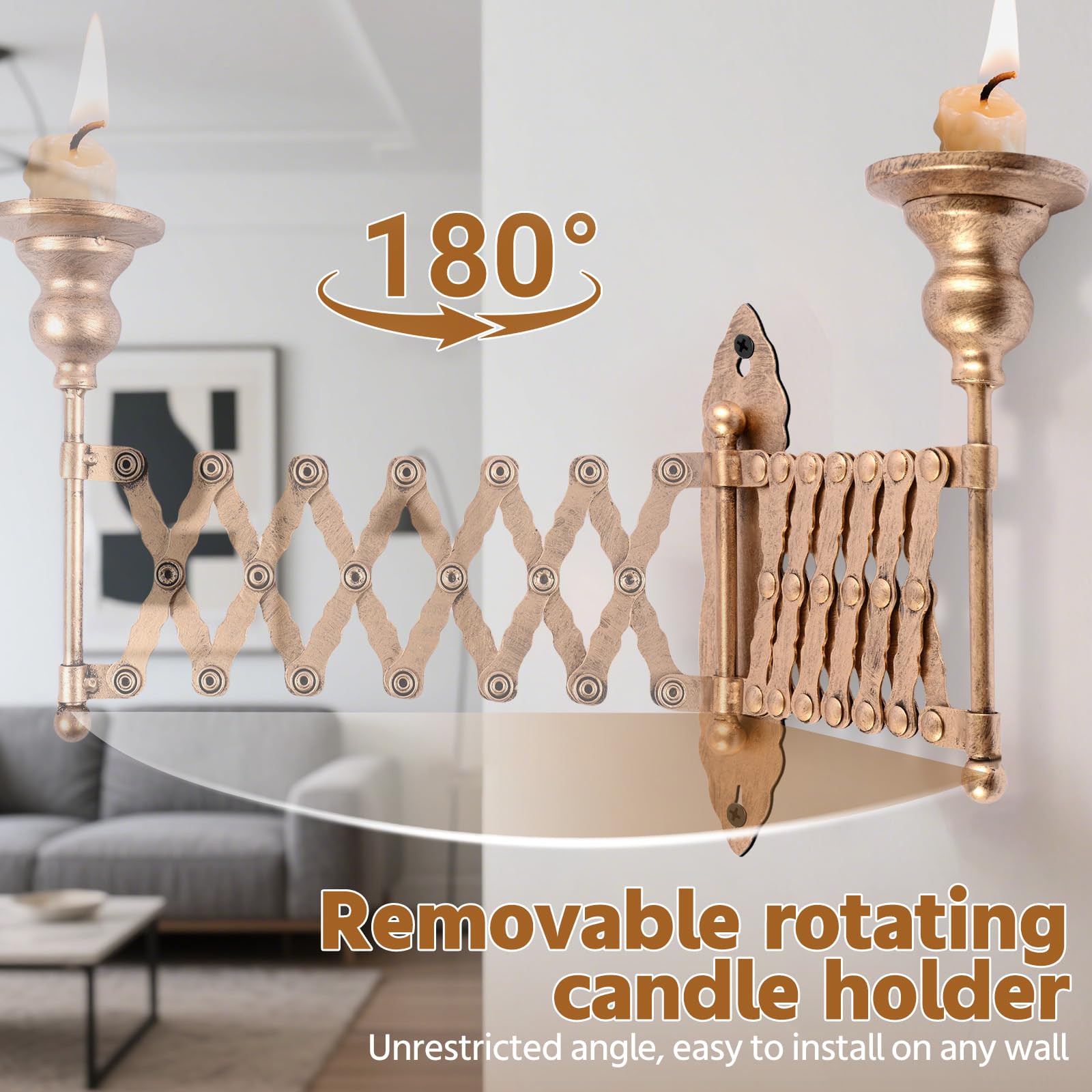 🔥ON SALE🔥Vintage Expanding Taper Candle Holder