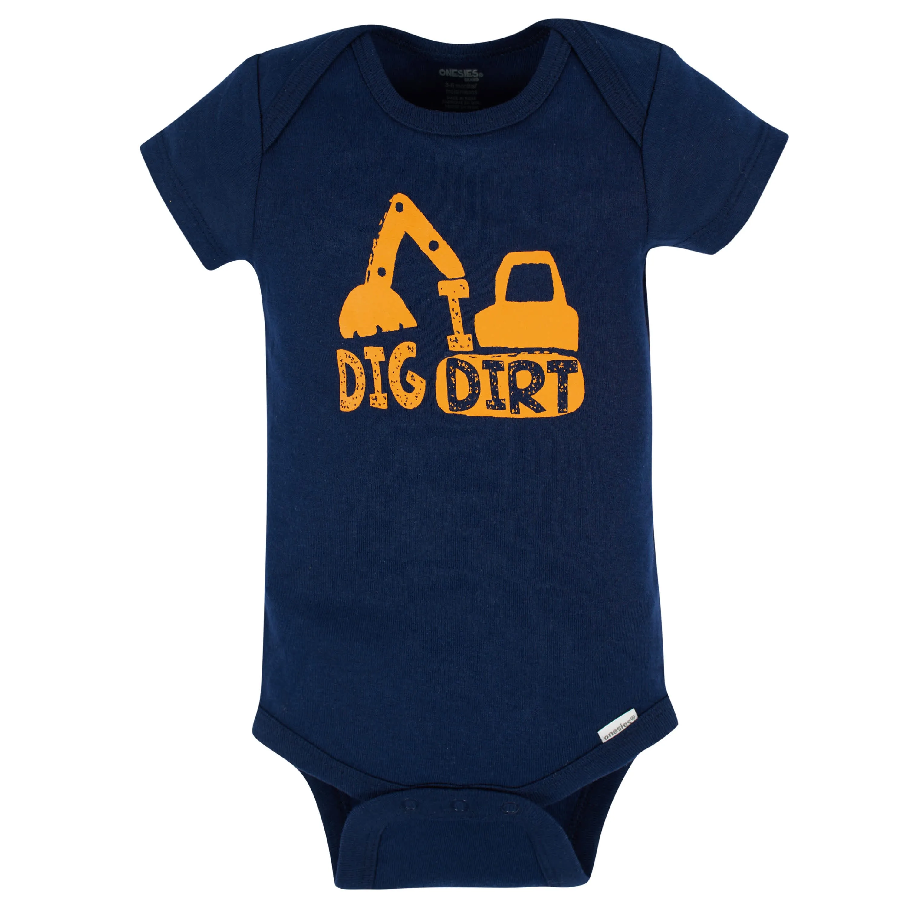 8-Pack Baby Boys Construction Zone Short Sleeve Onesies Bodysuits