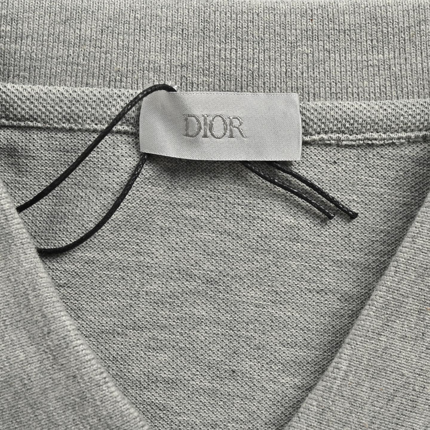 Dior Bee Embroidered Polo Short Sleeve