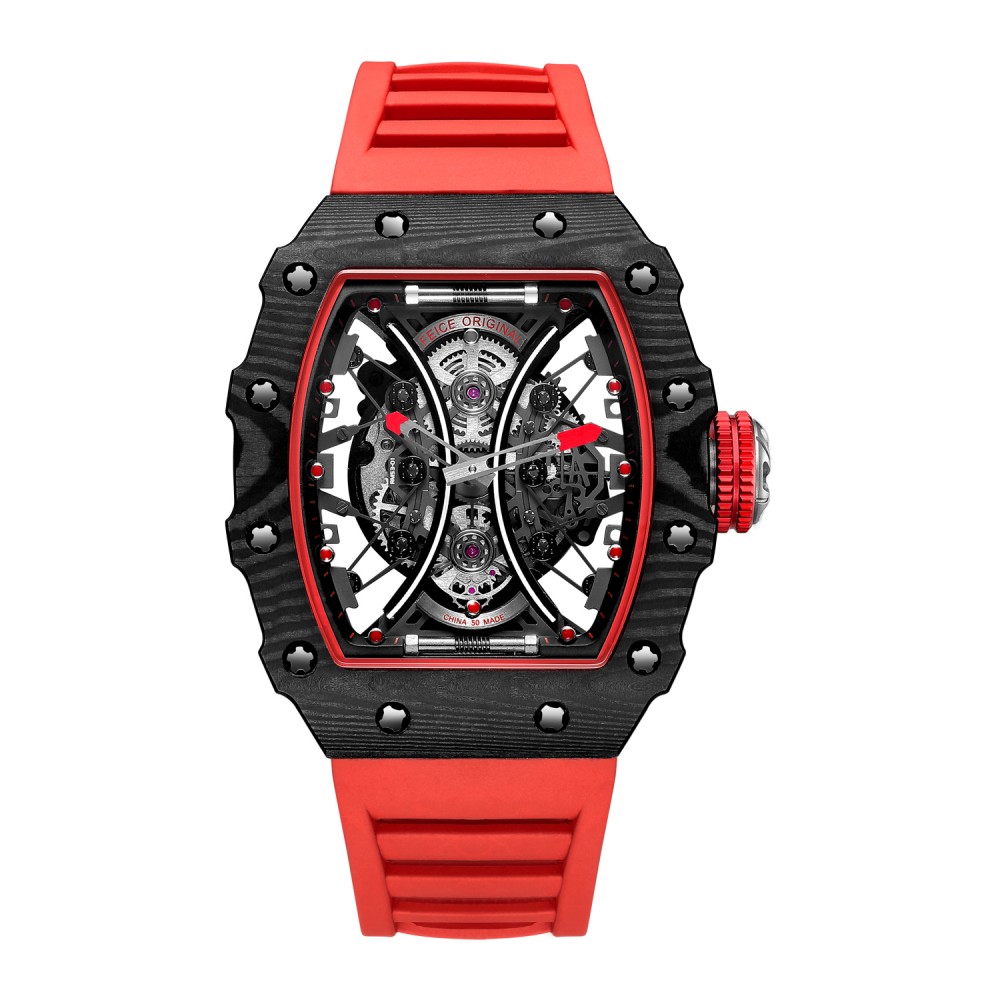 FM602 Automatic Watches Luxury Sapphire Mirror Skeleton Mechanical Wat