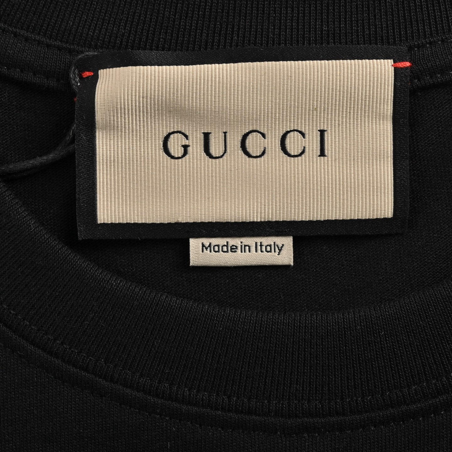 Gucci 24ss line embroidered letter logo short sleeve