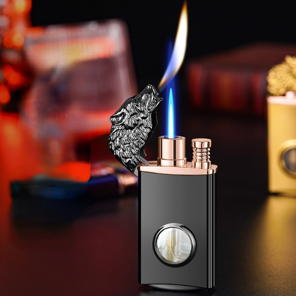 Wolf Glowing Soft Fire Straight Jet Flame Lighter