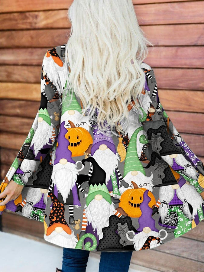 Large Size Halloween Cardigan Coat for Women's Clothing