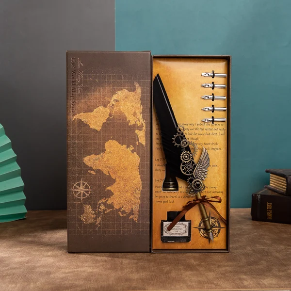 🔥1998 Limited Vintage Steampunk Quill Pen