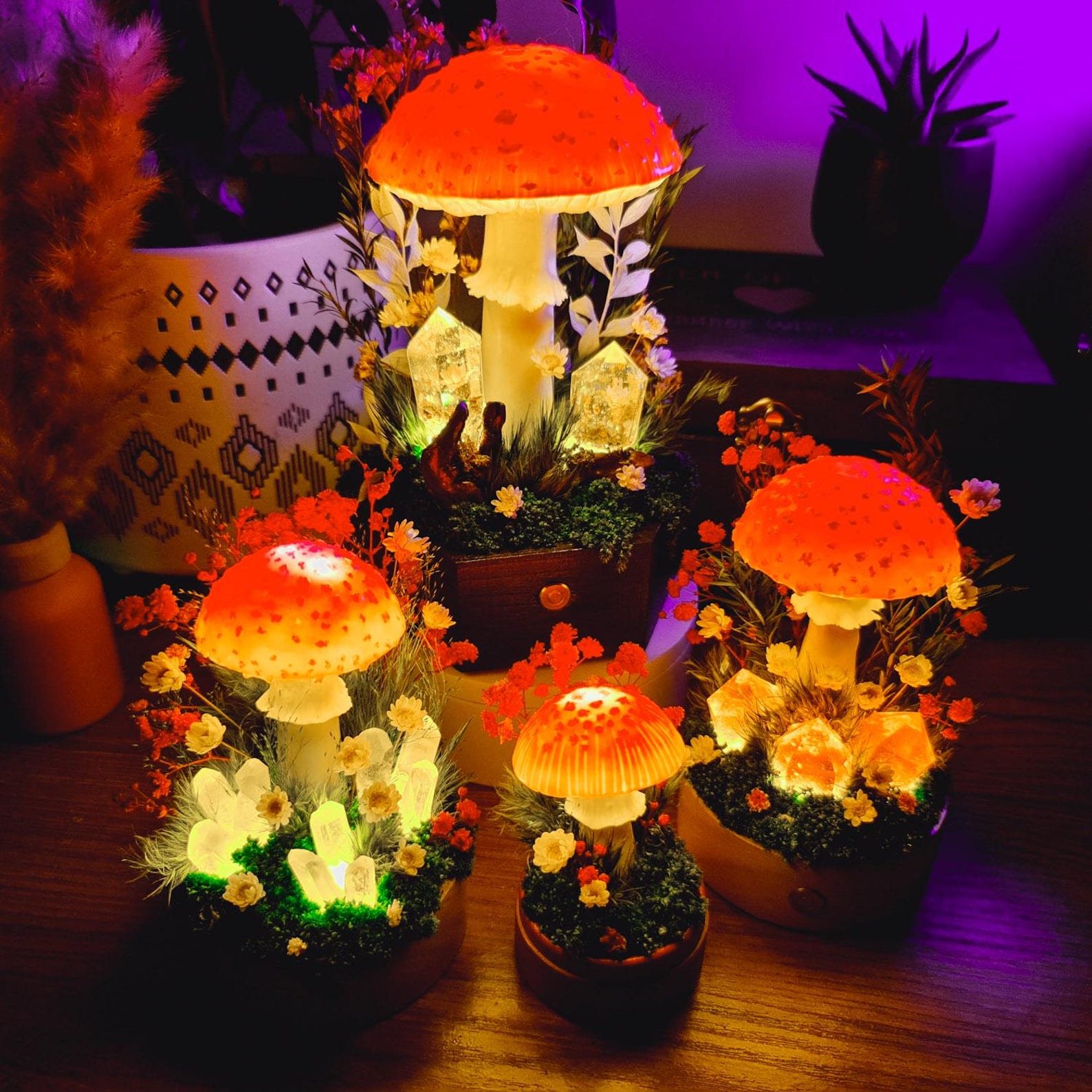 🔥ON SALE🔥Mushroom Sculpture Night Light