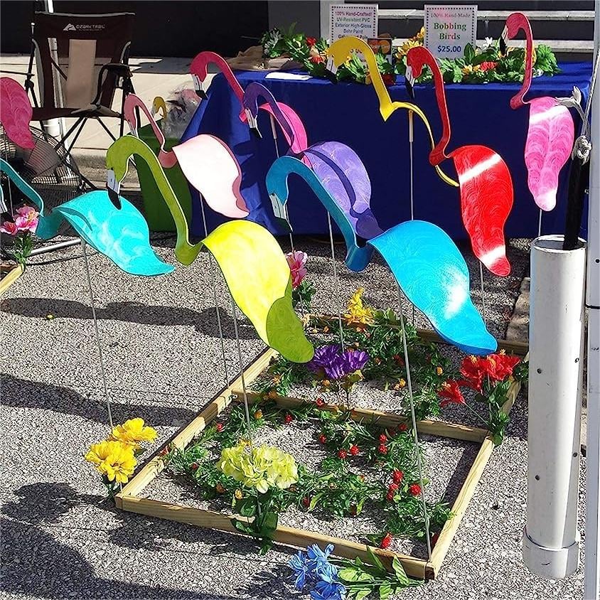 (🔥Last Day Promotion-SAVE 50% OFF)🦩Swirl Bird-a whimsical and dynamic bird that spins with the slight garden breeze💐Buy More Save More
