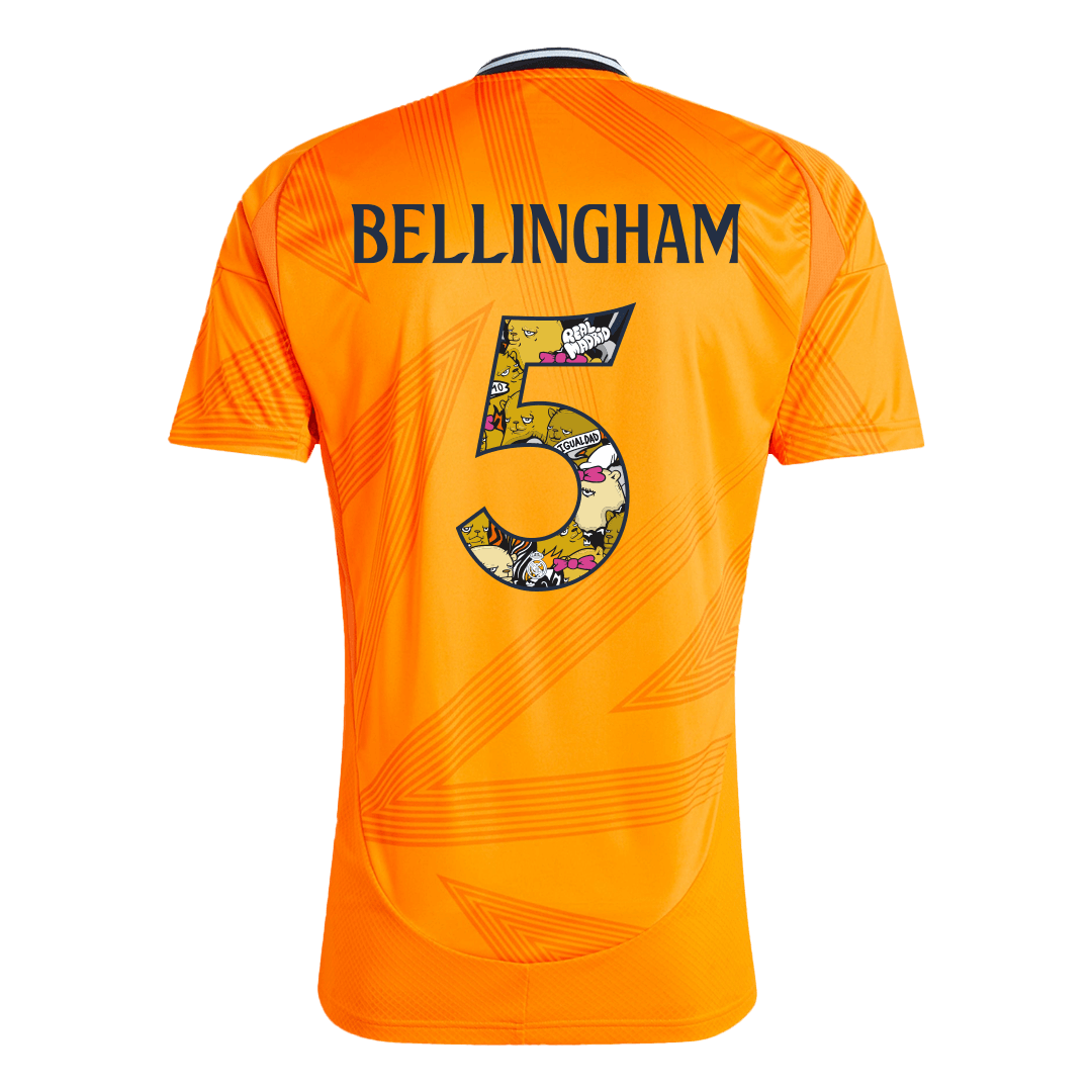 BELLINGHAM #5 Real Madrid Away Football Shirt 2024/25 - Bear Champ Font