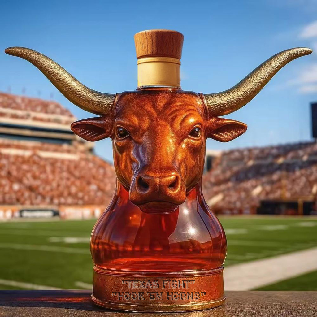 Texas Longhorns football Whisky collector's bottle