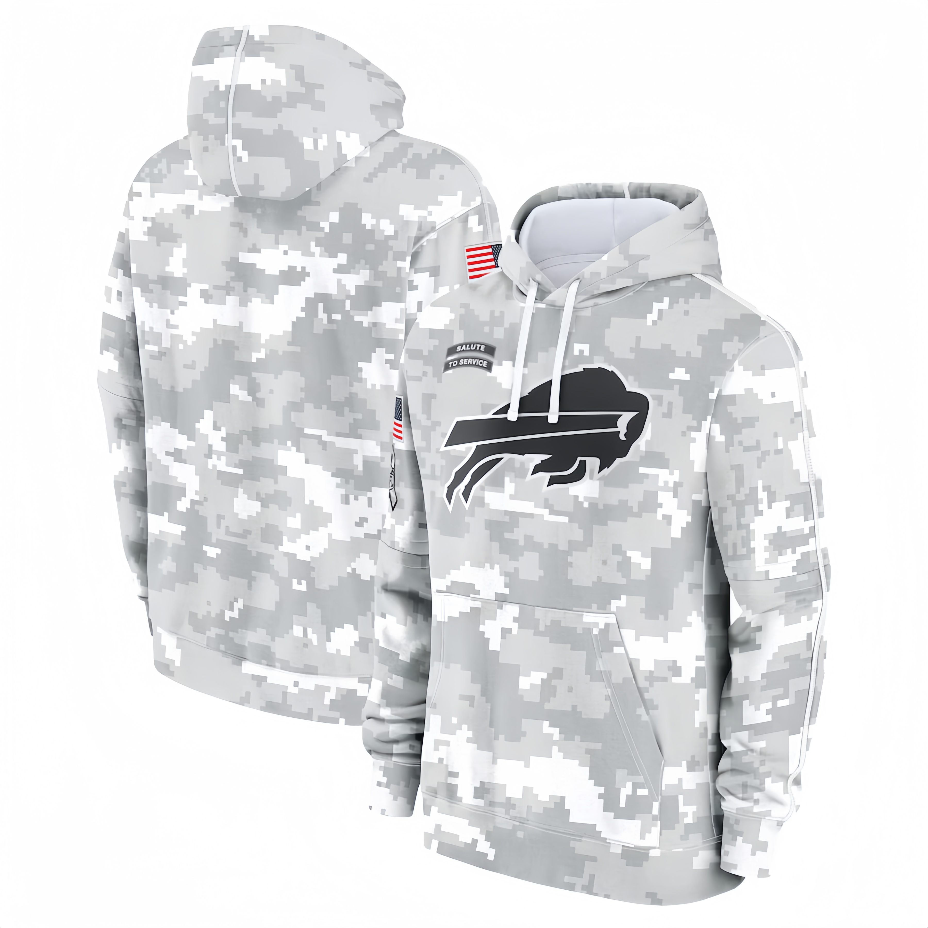 BUFFALO BILLS HEAVYWEIGHT HOODIE VETERAN01
