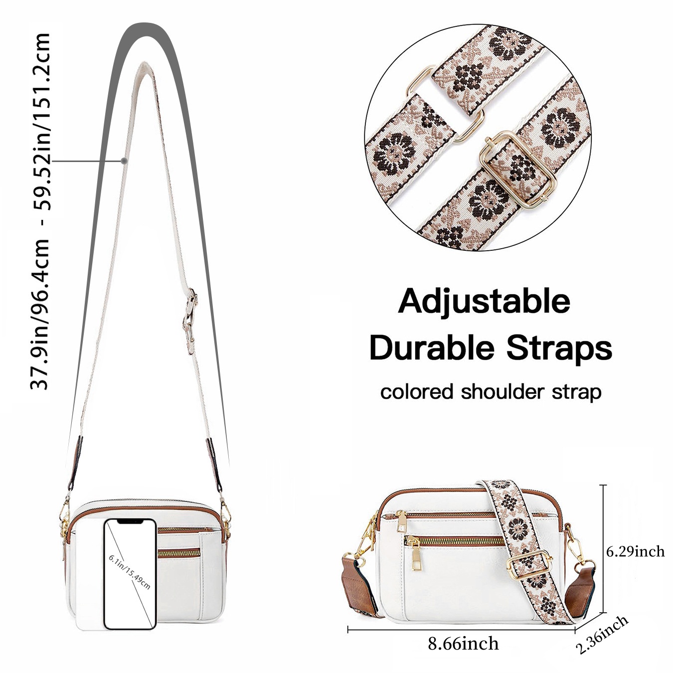 🔥Handmade Colorful Straps Crossbody Leather Bags & Purse💖