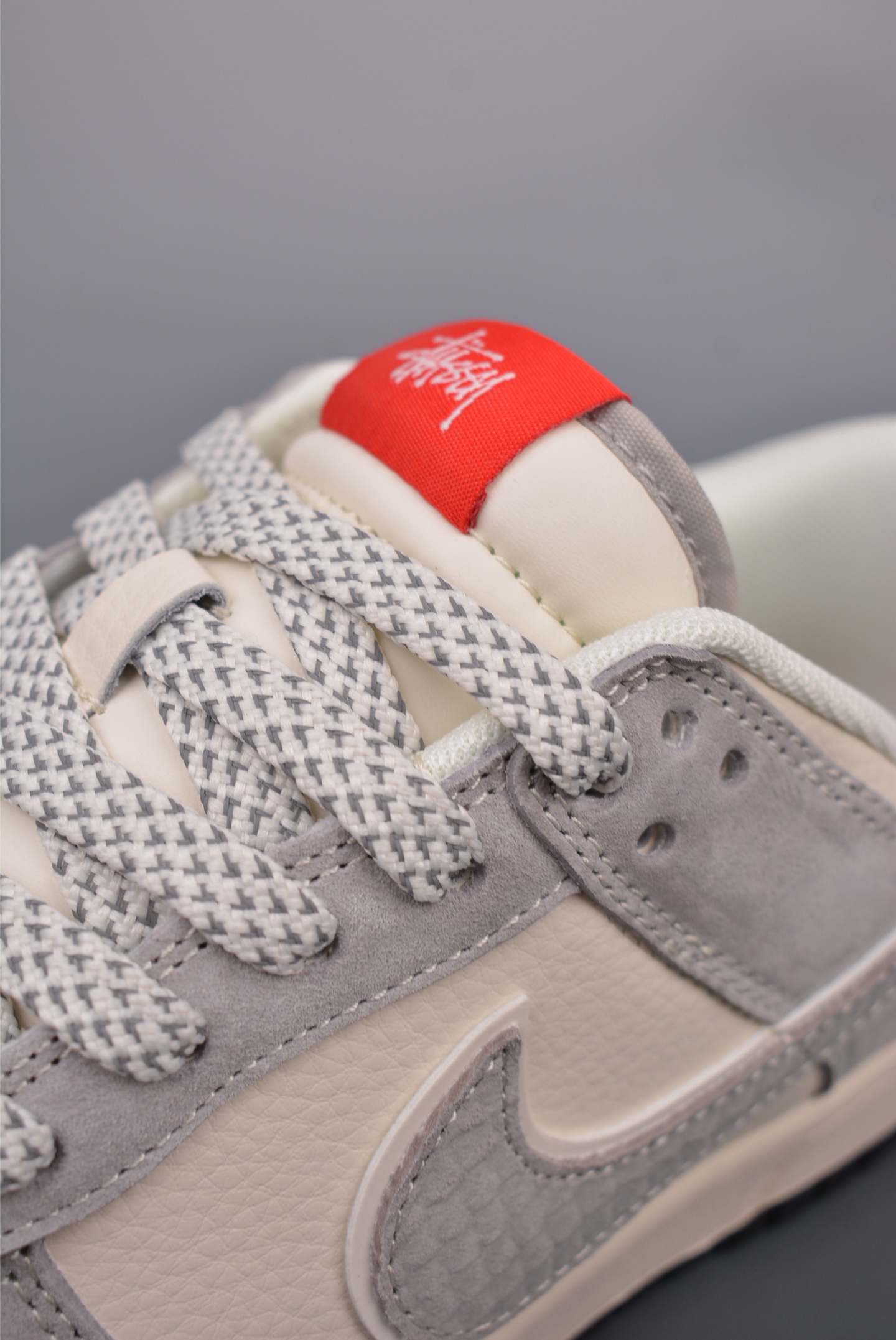 Stussy x Nike By You SB Dunk Low Year of the Snake Beige and Gray XX3168-117