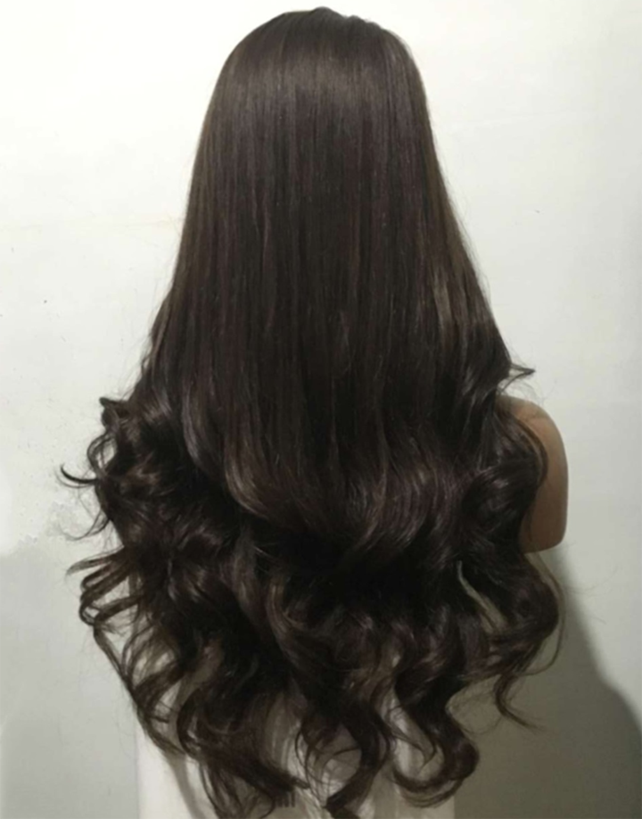 Luna S40 Lace Front Layered Long Curly Wig for Black Women