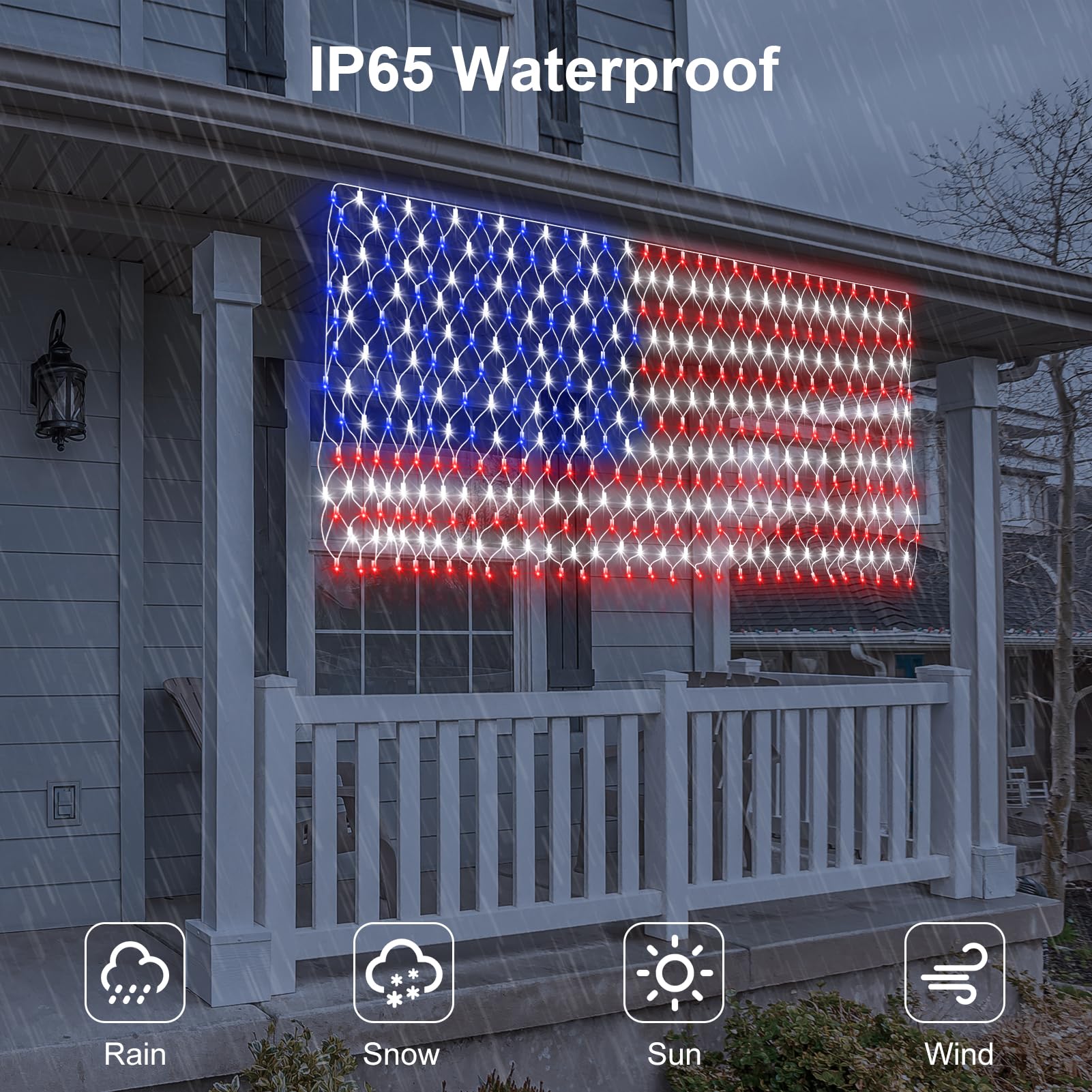 👍2024 New Arrival- 50% OFF💥Solar American LED Flag (420 LEDs)- Free Shipping