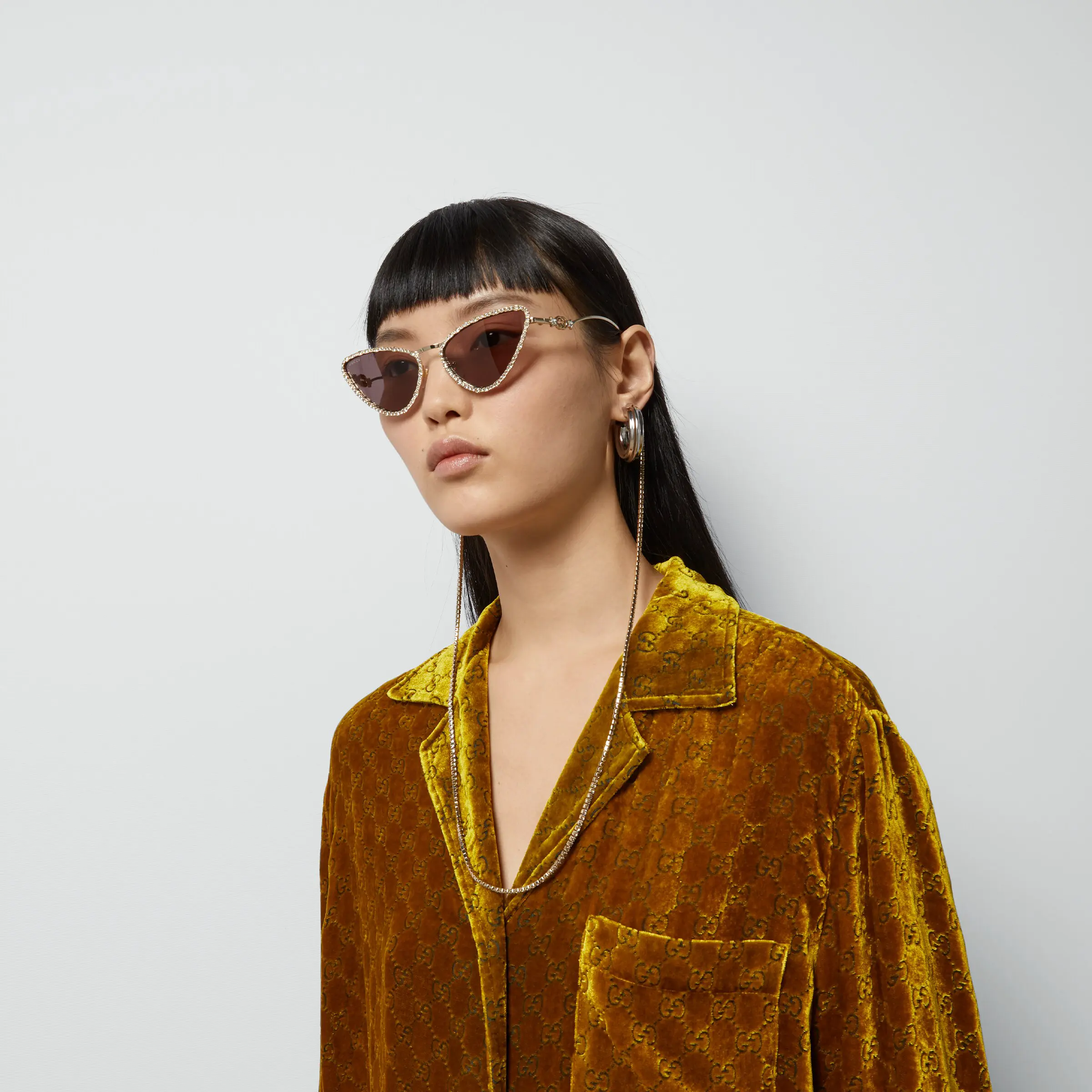 Gucci cat-eye frame sunglasses