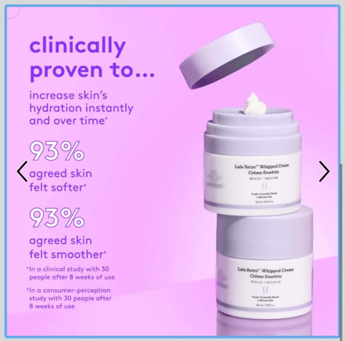 Drunk Elephant Lala Retro Whipped Cream 50ml/1.69fl oz