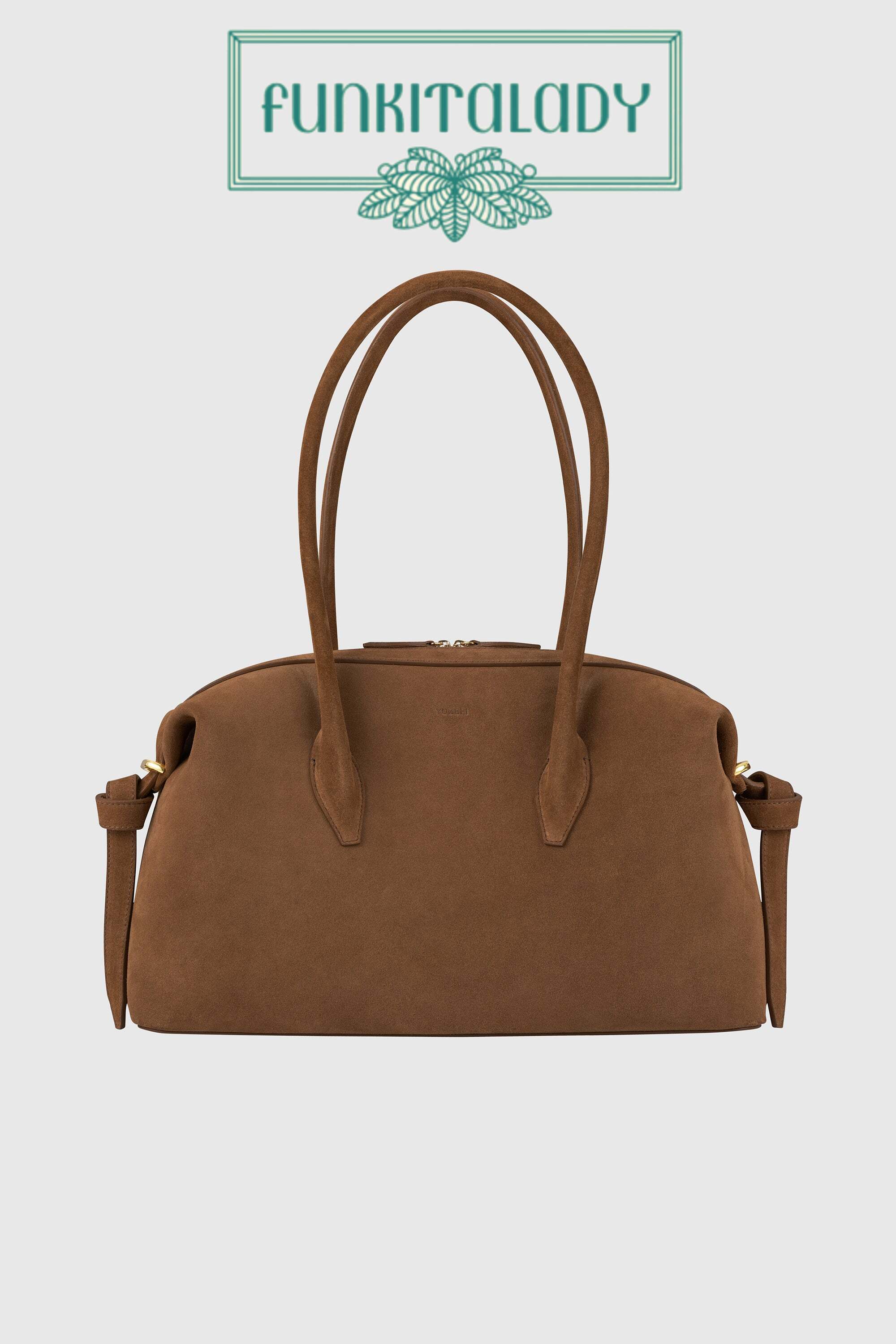 BRIOCHE DUFFLE - COGNAC SUEDE