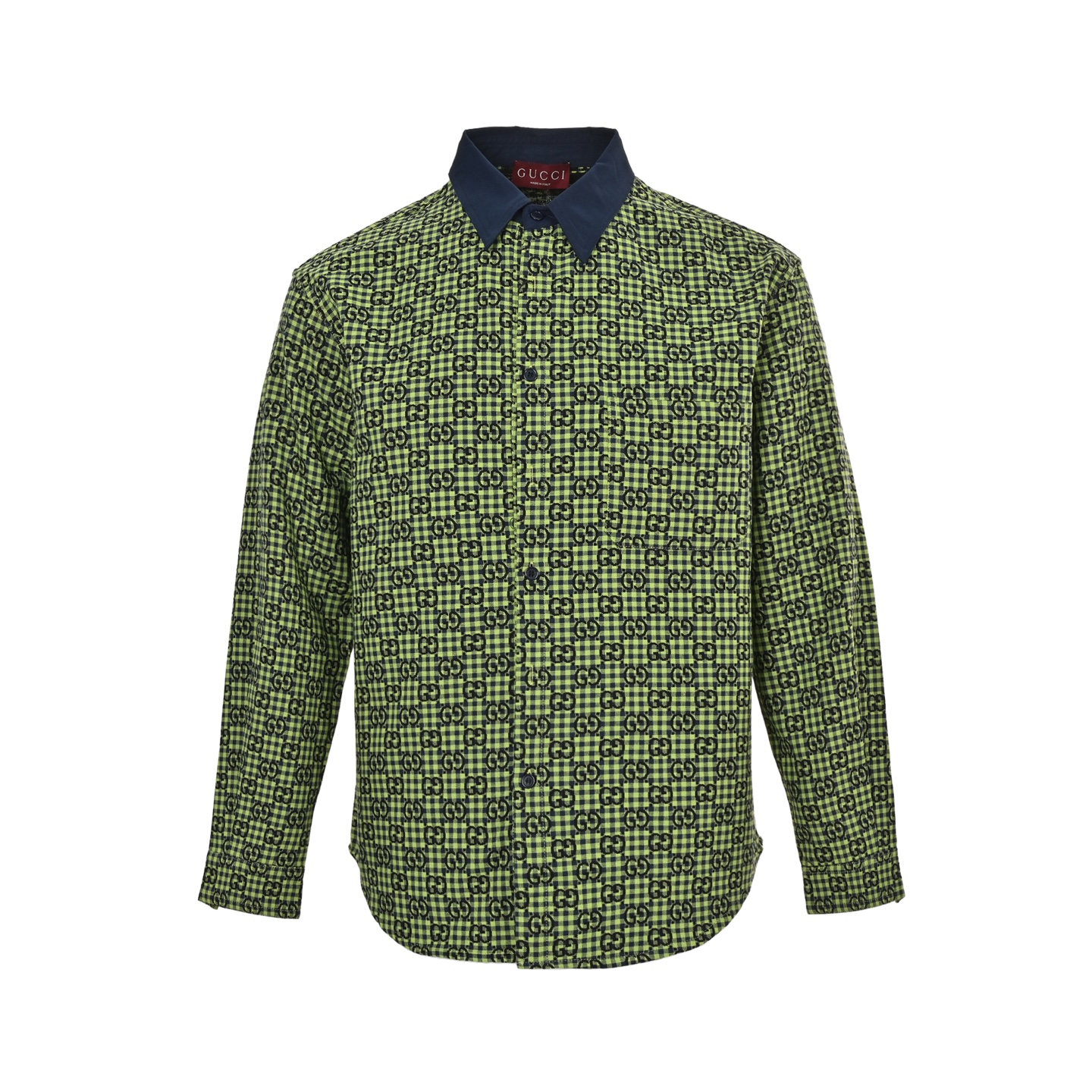 Gucci 25Fw all-over Double G monogram long-sleeved shirt