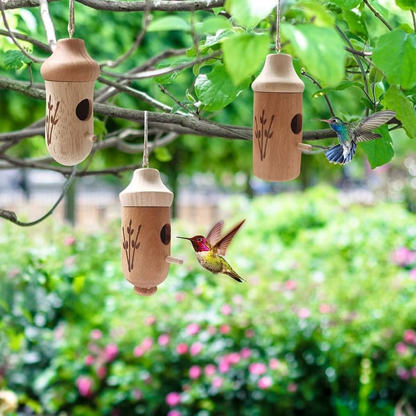 🔥Last Day Promotion-[SAVE 50% OFF]--Handmade Wooden Hummingbird House-Gift for Nature Lovers