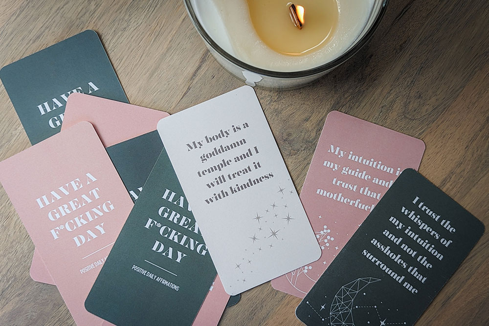 Mystic Sweary Affirmation Cards To Have a Great F*cking Day