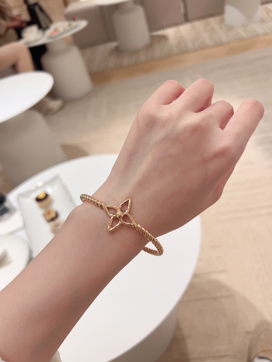 Louis Vuitton Floral Open Bracelet