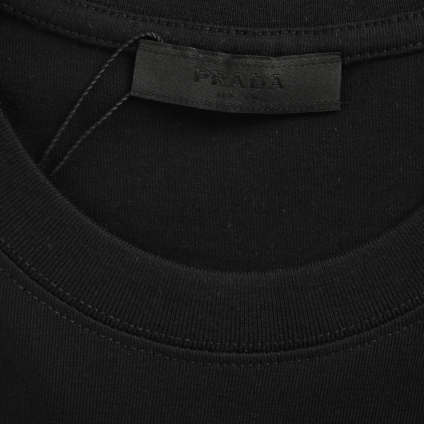 Prada 25ss hollow letter print logo short sleeve
